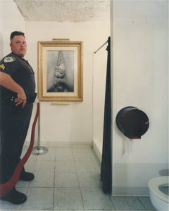 L.H.O.O.Q., waxed installation, 1999